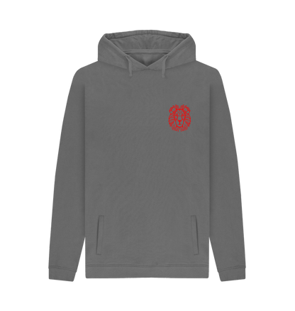 Slate Grey Printed Hoody Front
