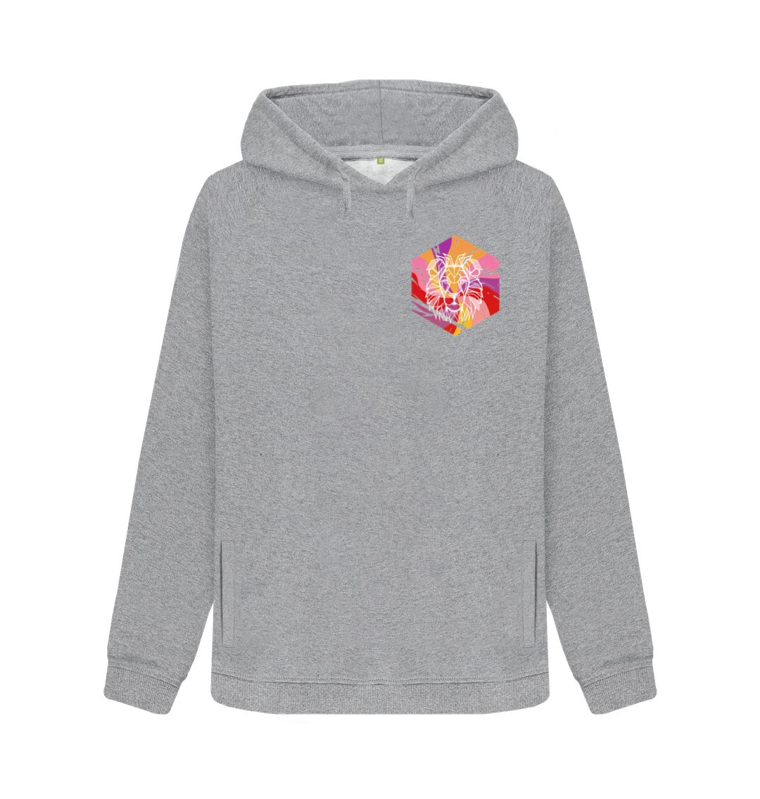 Light Heather Soft Style \/\/ Lion Design (Colorful Symbol) \/\/ Men's Hoodie