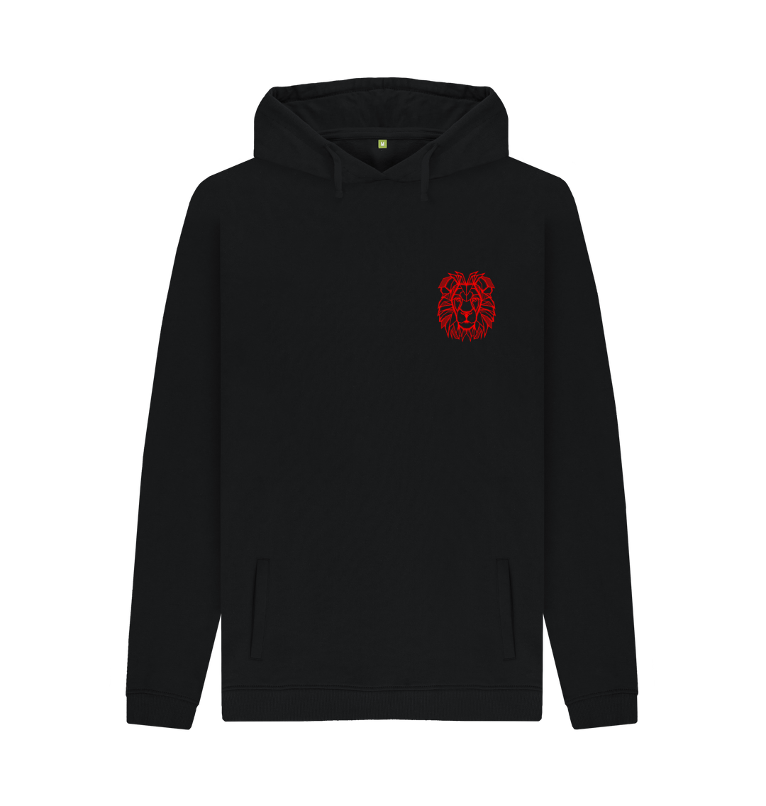 Black Printed Hoody Front